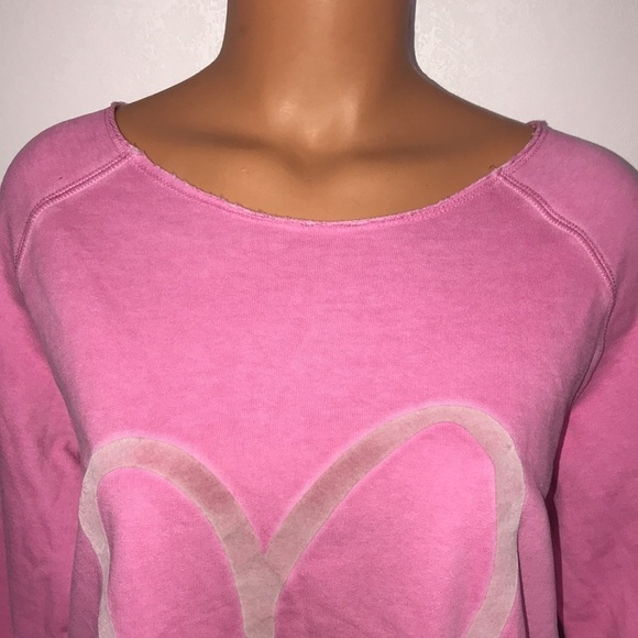 Better Rich New York Julia Crew Heart Oversized Sweatshirt Size Small - Picture 2 of 8
